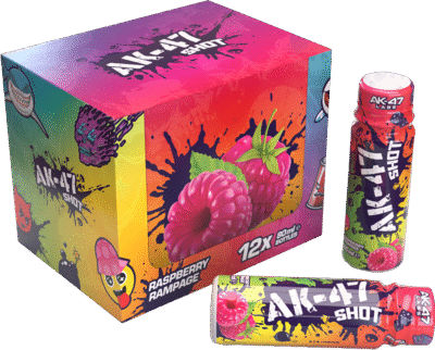 Shots – 12 x 80 ml – Raspberry Rampage
