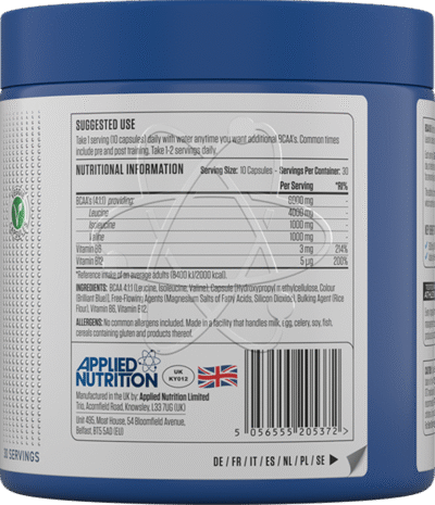 BCAA 6K – 300 caps - Afbeelding 2