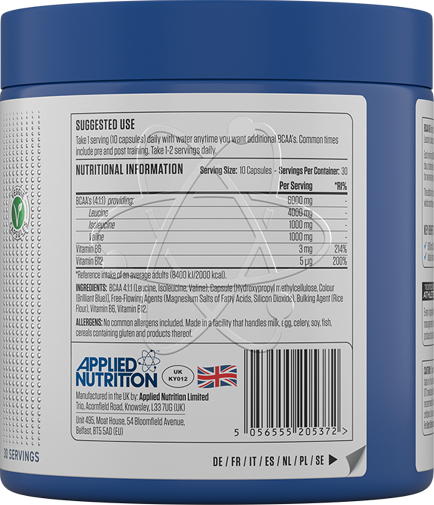 BCAA 6K – 300 caps - Afbeelding 2