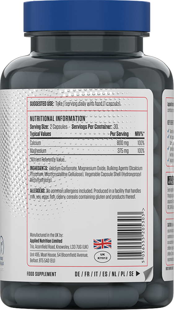 Calcium & Magnesium – 60 caps - Afbeelding 2