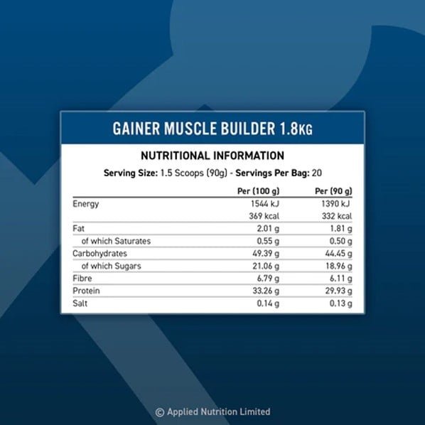 Gainer Muscle Builder –  – Chocolate - Afbeelding 2