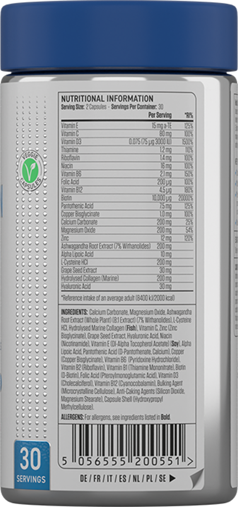 Hair, Skin and Nails – 60 caps - Afbeelding 2