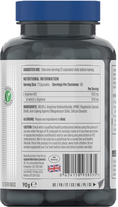 L-Arginine 1500 – 120 caps - Afbeelding 2