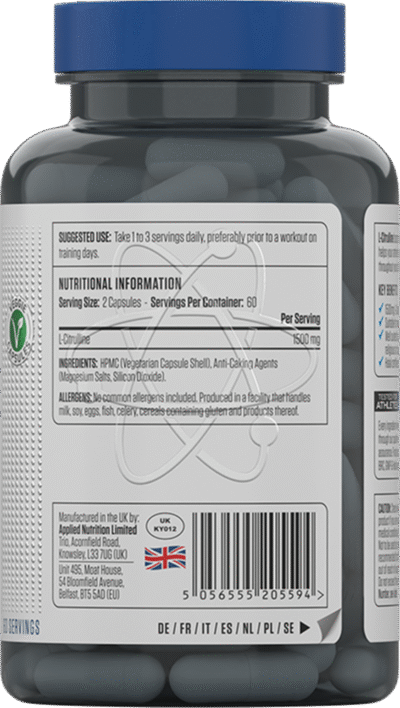 L-Citrulline 1500 – 120 caps - Afbeelding 2