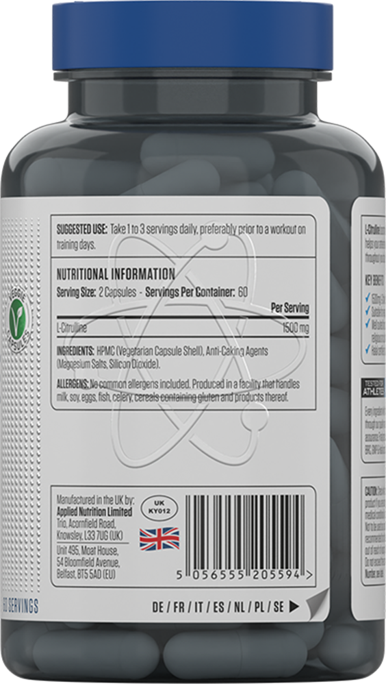 L-Citrulline 1500 – 120 caps - Afbeelding 2