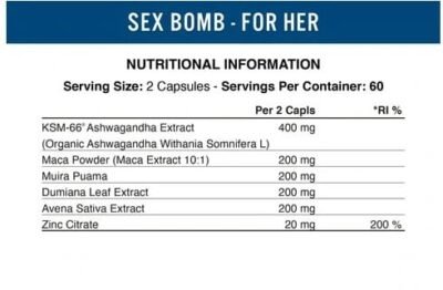 Sex Bomb Female – 120 caps - Afbeelding 2