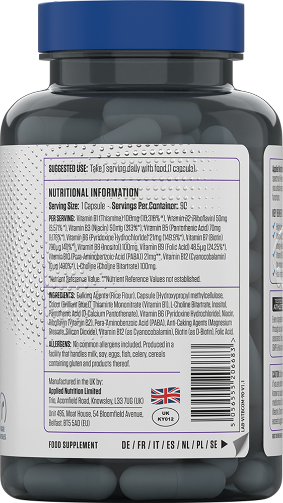 Vitamin B Complex – 90 caps - Afbeelding 2