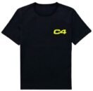 C4 T-Shirt - Black/Yellow Logo - L