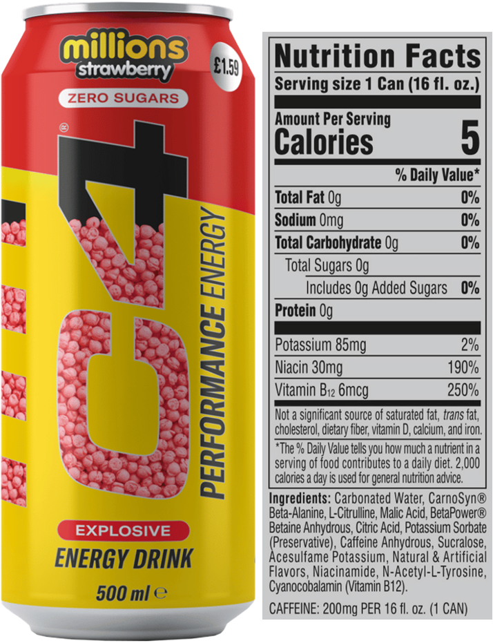 C4 Energy - 12 x 500 ml - Afbeelding 8