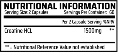 CRE-HCL – 120 caps - Afbeelding 2
