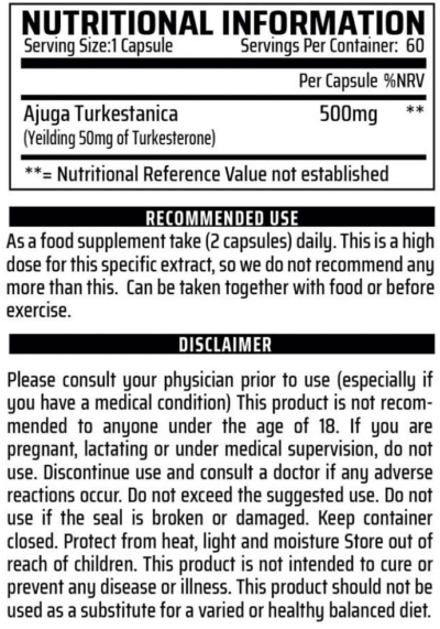 Turkesterone Elite – 60 caps - Afbeelding 2