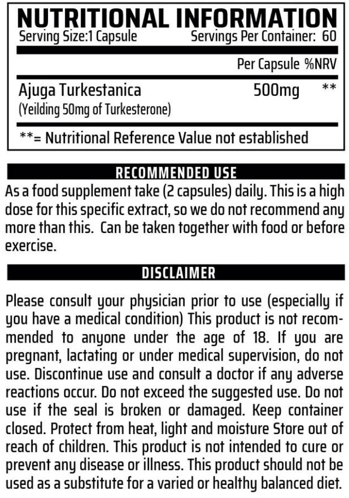 Turkesterone Elite – 60 caps - Afbeelding 2
