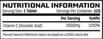 Vitamin C – 120 tabs - Afbeelding 2