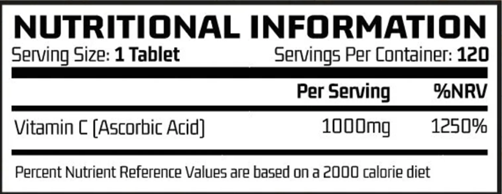Vitamin C – 120 tabs - Afbeelding 2