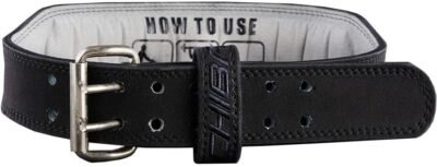 40810 Leather Belt – Black/Black