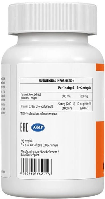 Curcumin D3 – 60 softgels - Afbeelding 3