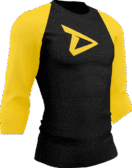 Dedicated 3/4 Sleeve Raglan Shirt Logo
