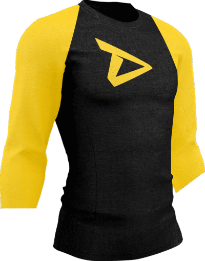 Dedicated 3/4 Sleeve Raglan Shirt Logo