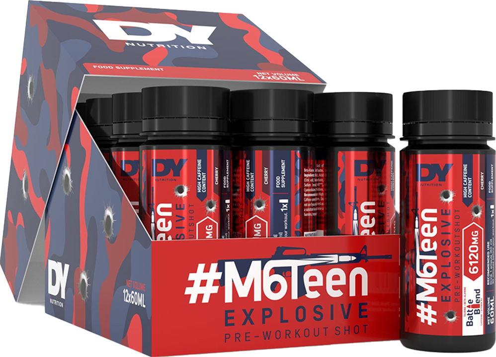 M6Teen Pre-workout Shots – 12 x 60 ml - Afbeelding 3