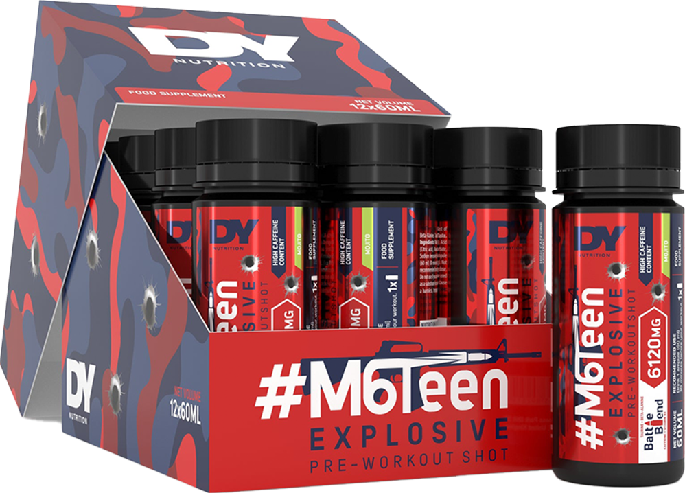 M6Teen Pre-workout Shots – 12 x 60 ml - Afbeelding 4