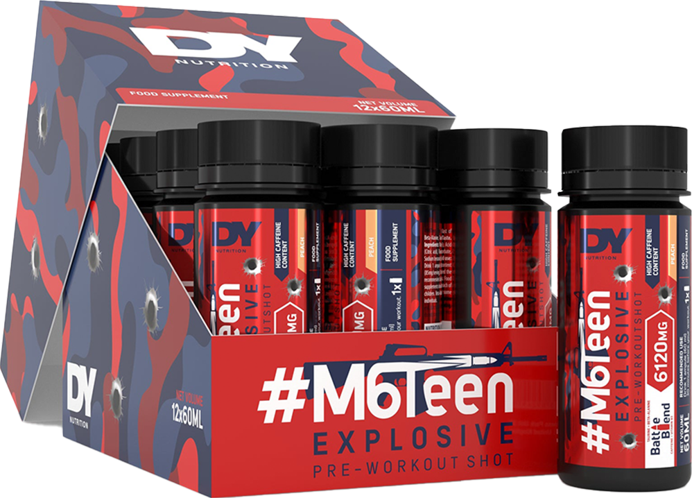 M6Teen Pre-workout Shots – 12 x 60 ml - Afbeelding 5