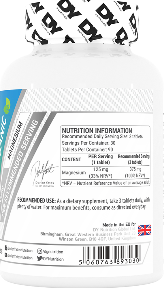 Magnesium Organic – 90 tabs - Afbeelding 2