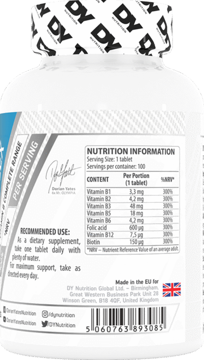 Vitamin B Complex – 100 tabs - Afbeelding 2