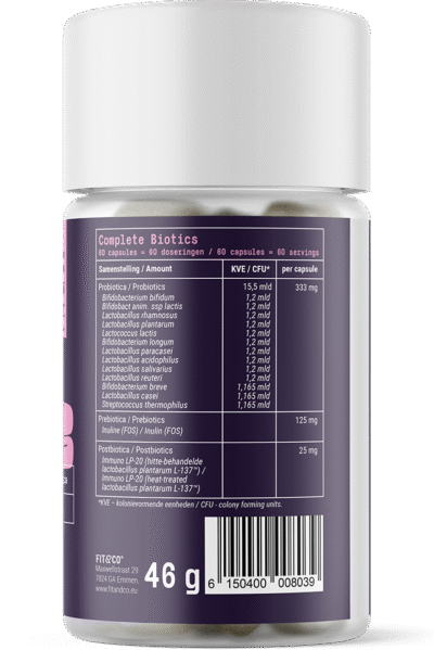 Complete Biotics – 60 caps - Afbeelding 2