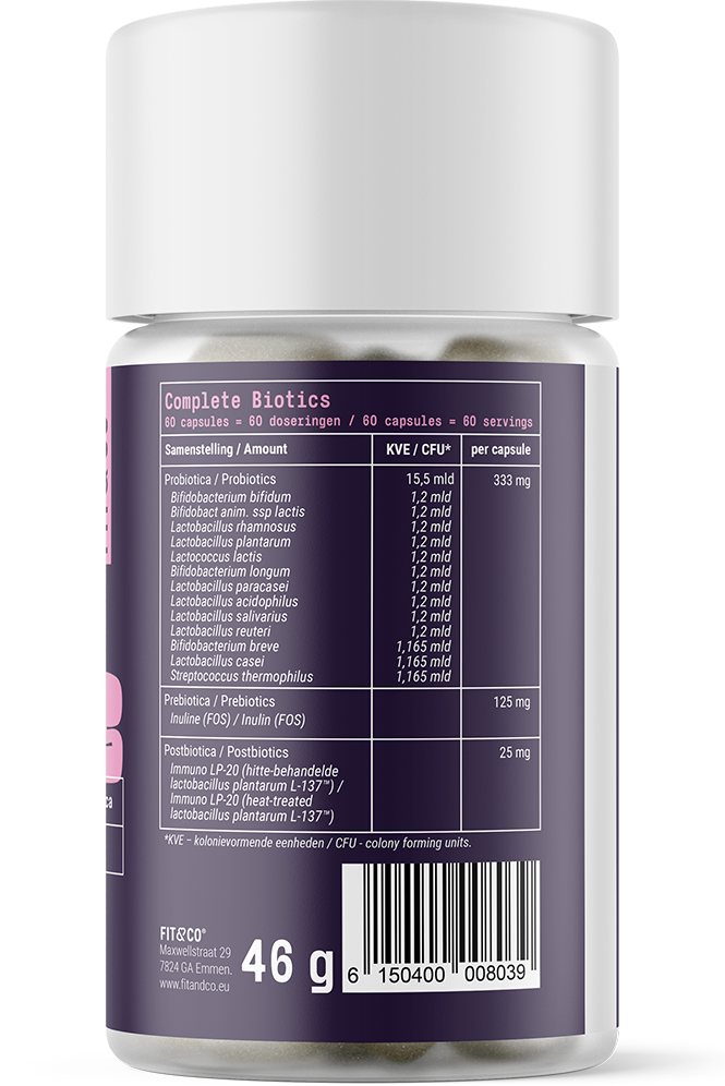 Complete Biotics – 60 caps - Afbeelding 2