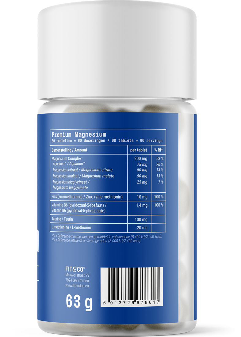 Premium Magnesium – 60 tabs - Afbeelding 2