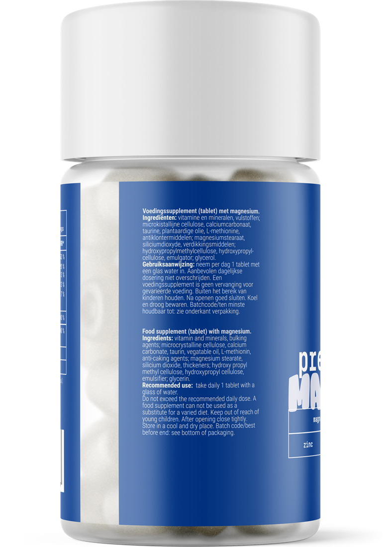 Premium Magnesium – 60 tabs - Afbeelding 3
