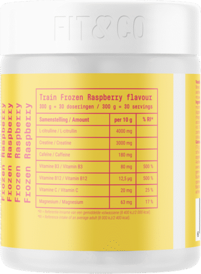 Train Pre-workout –  – Frozen Raspberry - Afbeelding 2