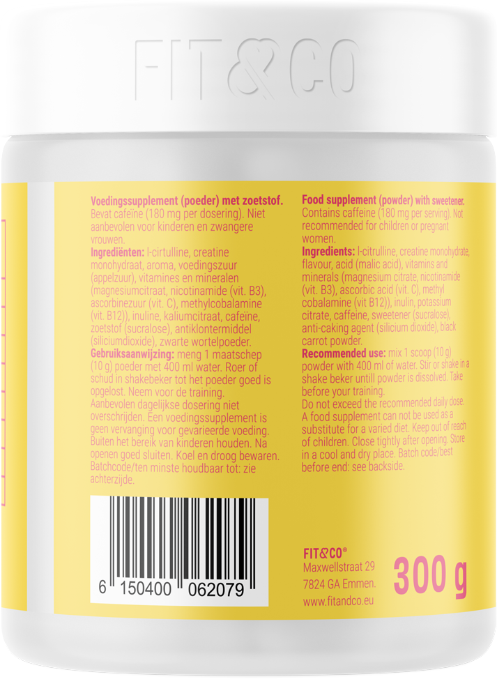Train Pre-workout –  – Frozen Raspberry - Afbeelding 3