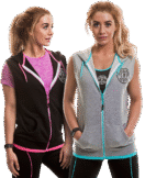 GGLSWT019 Golds Gym Ladies Sleeveless Hoodie