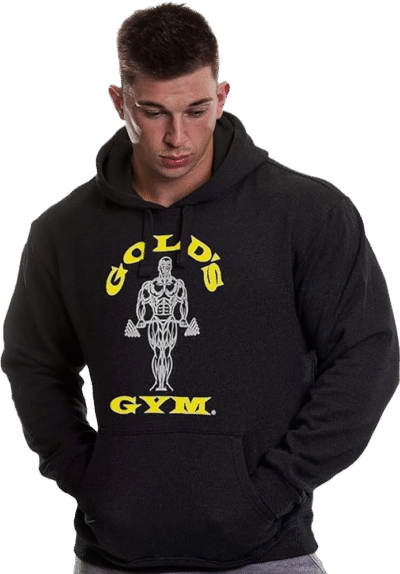 GGSWT006 Golds Gym Pull Over Hoodie - S - Black