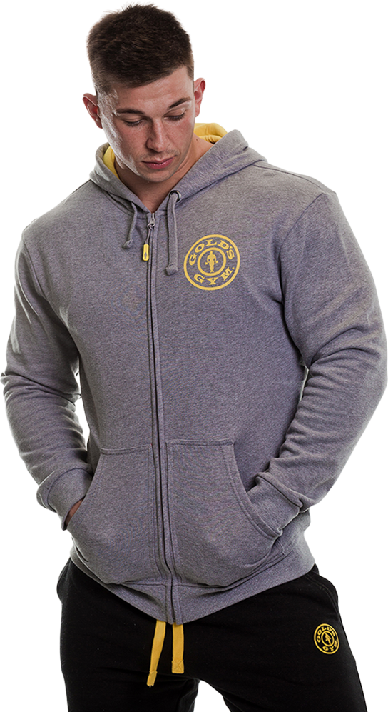 GGSWT007 Golds Gym Zipper Hoodie Joe - S - Afbeelding 3