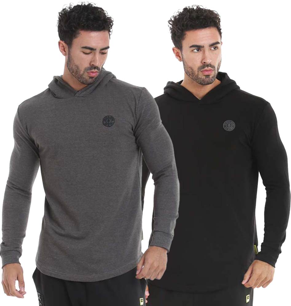 GGSWT083 Golds Gym Long Sleeve Hood Sweater
