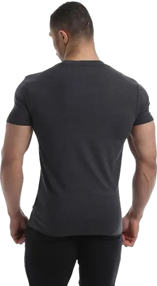 GGTS144 Golds Gym Slim Fit Stretch T-Shirt - S - Charcoal - Afbeelding 2