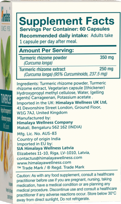 Turmeric 95 – 60 caps - Afbeelding 3