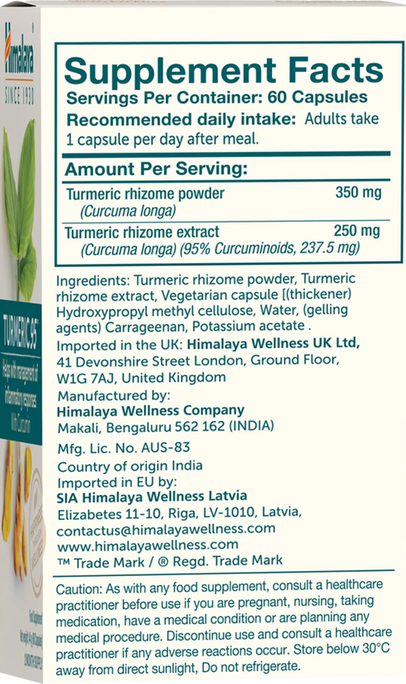Turmeric 95 – 60 caps - Afbeelding 3