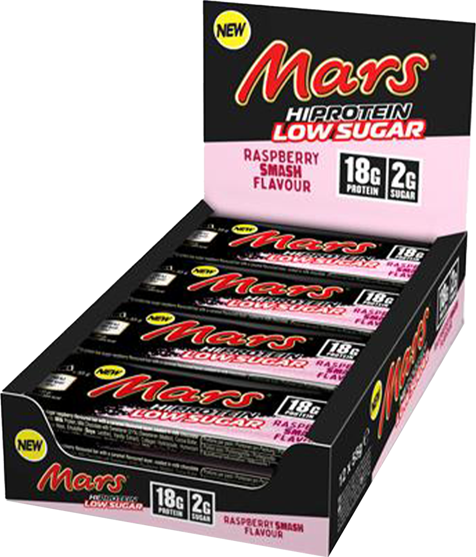 Mars HiProtein Low Sugar Bar - 12 x  - Raspberry Smash