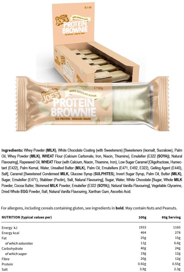 Mountain Joe's Protein Brownie - 10 x - Afbeelding 3