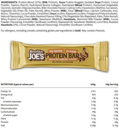 Mountain Joe's Protein Bar - 12 x - Afbeelding 9