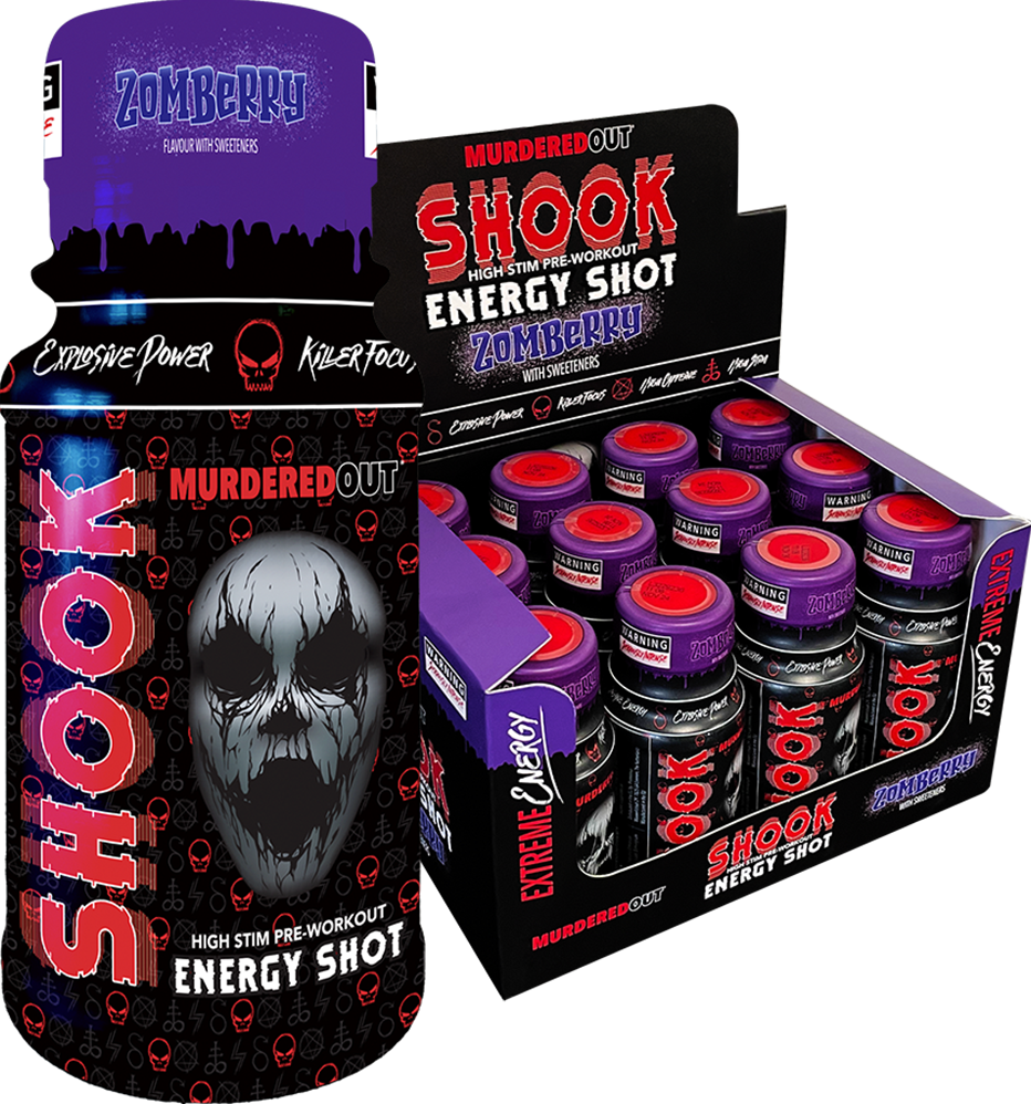 SHOOK Energy Shots – 12 x 60 ml – Zomberry - Afbeelding 2