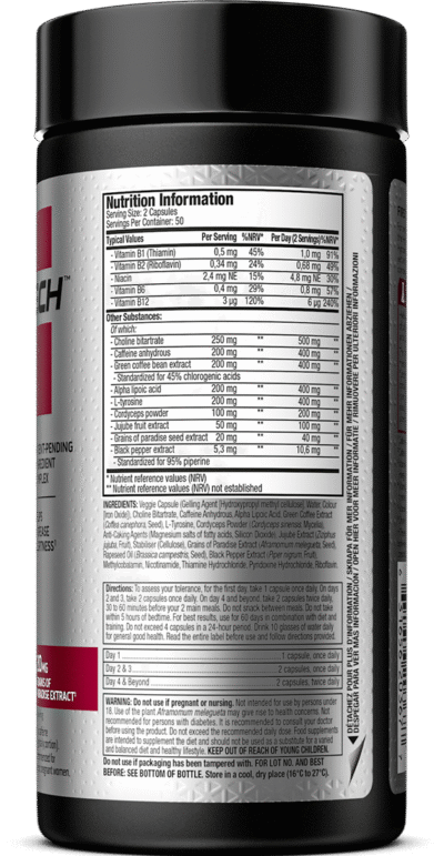 Hydroxycut Hardcore Super Elite – 100 caps - Afbeelding 2