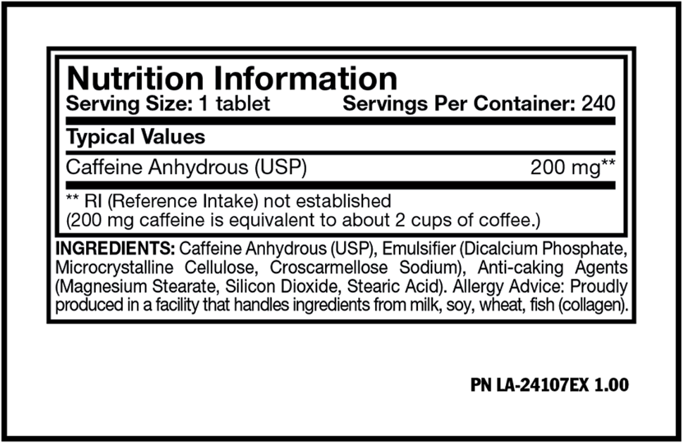 Caffeine – 240 tabs - Afbeelding 2