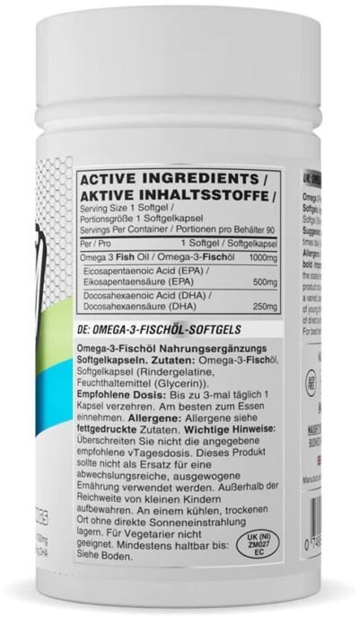 Omega 1000 mg – 90 softgels - Afbeelding 2