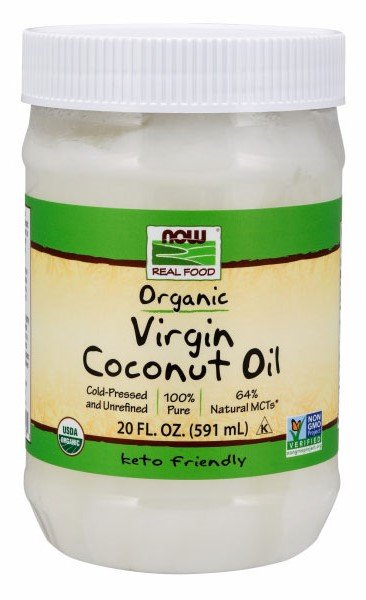 NOW1726 Coconut Oil Organic Virgin 568 ml