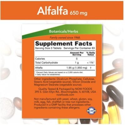 NOW2620 Alfalfa 10 Grain – 250 tabs - Afbeelding 2