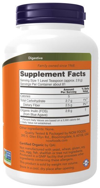 NOW2944 Inulin Powder Organic - Afbeelding 2